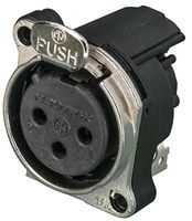 NC3FBH1-D - XLR Socket, 3 Pole, PCB, Horizontal