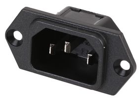 6100.3200 - IEC C14 Inlet, Screw, 4.8mm Tab