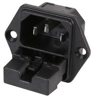 6220.2300 - Fused C14 Inlet, Screw, 6.3mm Tab