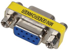 8101 - Gender Changer, 9 Pin D-Sub, Low Profile, Female to Female
