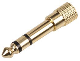 PSG08559 - 3.5mm to 6.35mm Stereo Jack Plug Adaptor, Gold