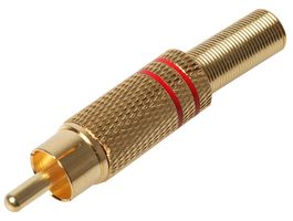 PSG08588 - Gold Phono Plug, Red