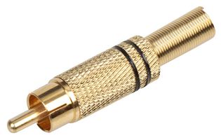 PSG08589 - Gold Phono Plug, Black