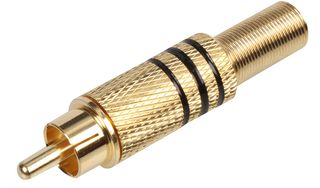 PSG08591 - Gold Phono Plug, Black