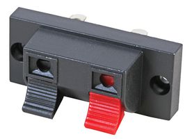 PSG08614 - 2-Pole Push Terminals, Loudspeakers, Panel Mount