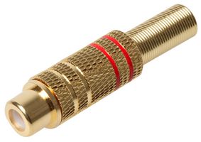PSG08647 - RCA Phono Socket, Gold Plated, Red