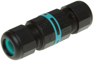 THB.391.A3A - TeeTube Inline Cable Joiner, 3-Pole, 2 Entries, IP68