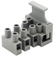 TLF-100S-4PMS - 4-Pole Vertical Fuse Terminal Block, Earth Screw, 450V, 24A