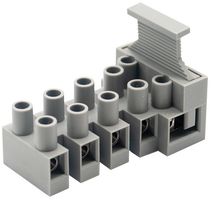 TLF-100SW-5P - 5-Pole Vertical Fuse Terminal Block, No Earth, 450V, 24A