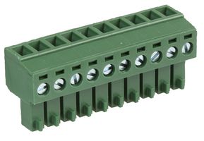 MC000102 - 3.81mm Pluggable Terminal Block, Plug, 10 Way, 26AWG to 16AWG, 10 A