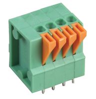 MC000003 - 2.54mm PCB Terminal Block, 4 Way, 26AWG to 20AWG, Push In