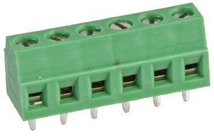 MC000022 - 3.81mm PCB Terminal Block, 6 Way, 26AWG to 16AWG, Screw