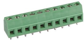 MC000024 - 3.81mm PCB Terminal Block, 10 Way, 26AWG to 16AWG, Screw
