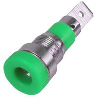 24.241.4 - 4mm Socket, Panel Mount, Green, 25A