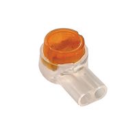 XJYAQ#100 - 2 Way Orange Gel Splice Crimp Connectors, Pack of 100
