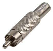 PS11476 - Nickel Plated Phono Plug, 6mm
