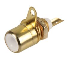 PS11533 - Gold Plated Phono Socket, White
