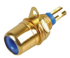 PS11537 - Gold Plated RCA Phono Sockets, Blue, Pack of 10