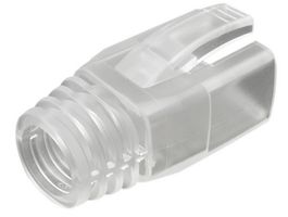 UK4585C/10 - RJ45 Transparent Boots, Cat6a, Cat7, Cat8, 8.5mm, Pack of 10
