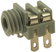 CL1382A - 3.5mm Mono Jack Socket, Panel Mount, Solder Tags, Grey