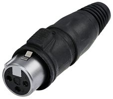 RCX3F-Z-000-0 - 3 Pole XLR Socket, IP65, Chrome