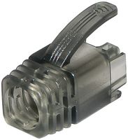 PS3BK7.5#100 - Cat6a RJ45 Boots, 7.5mm Cables, Black Tinted, Pack of 100