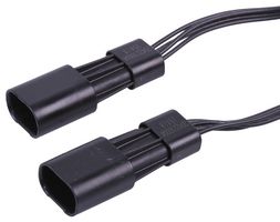 45146-0403 - 4 Pin Squba Plug to 4 Pin Squba Plug Lead, 300mm