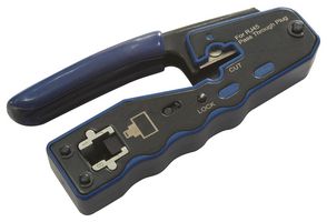 XT501 - RJ45 Cat5e, Cat6, Cat6a Pass-Through Crimp Tool