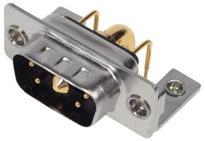 MHCDR5W1P4 - 5W1 Combination Power and Signal D Sub Plug, Right Angle Solder Pins, 40A