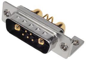 MHCDR7W2P4 - 7W2 Combination Power and Signal D Sub Plug, Right Angle Solder Pins, 40A