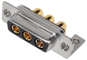 MHCDR3W3S4 - 3W3 Combination Power and Signal D Sub Socket, Right Angle Solder Pins, 40A