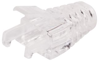 PRORJ45-BOOT-CLEAR - RJ45 Cat6 Push Through Clear Boots, Pack of 10