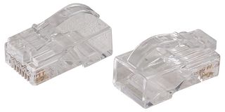 PRLGUSPDY - Cat6a RJ45 Unshielded Anti-Snag Plugs, Pack of 20