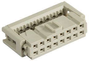 09 18 516 6803 - IDC Connector, IDC Receptacle, Female, 2.54mm, 2 Row, 16 Contacts, Cable Mount