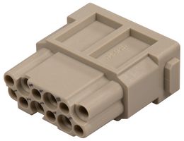 09140123102 - Heavy Duty Connector, Han-Modular DD Series, Module, 12 Contacts, Socket