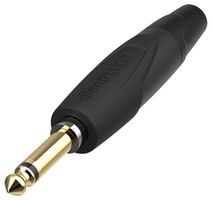 NP2XX-SILENT-0 - 6.35mm Professional Mono Jack Plug, SlientPLUG, Black
