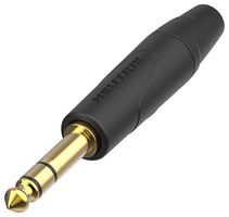 NP3XX-AU-0 - 6.35mm Stereo Jack Plug, Gold Plated