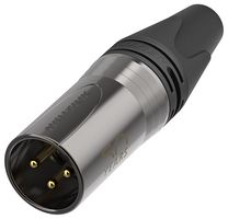 NC3MXX-50-D - 3 Pole XLR Plug, 50th Anniversary, Pack of 100