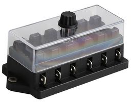 599/B - Fuse Box with Cover, 6 Way