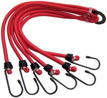 SWLE5 - Multiclaw Luggage Bungee Cords, 6 Claws, Red