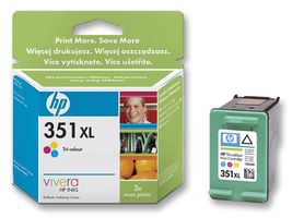 CB338EE - HP351XL High Yield Original Ink Cartridge, Tri-Colour