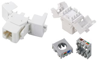 KEYSTONE 6 - Cat6 Tool-less UTP Module, White