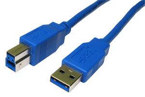 USB3-802BL - USB 3.0 A Male to B Male Lead, 2m Blue