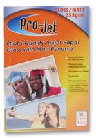 PROJET GM2556420 - Gloss with Matt Reverse Photo Paper, 20 Sheets - 6 x 4", 255gsm