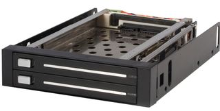 HSB220SAT25B - Twin Drive 2.5" Trayless Hot Swap SATA Mobile Rack Backplane