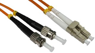 PSG92003 - LC-ST Duplex OM2 50/125µm Multimode Fibre Optic Patch Lead, 0.5m