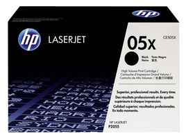 CE505X - HP05X High Yield Original LaserJet Toner Cartridge - Black, 6500 Pages