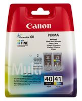 0615B043 - PG-40/CL-41 Genuine Ink Cartridges, Multipack - 40 Black / 41 C/M/Y Colour