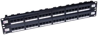 009-001-009-30 - Elite 2U 48 Way Cat6 High Density UTP Patch Panel
