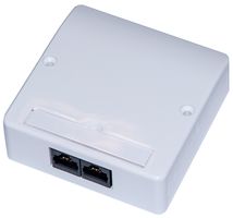 008-001-011-03 - 2 Way Cat5e Vertical Wall Outlet